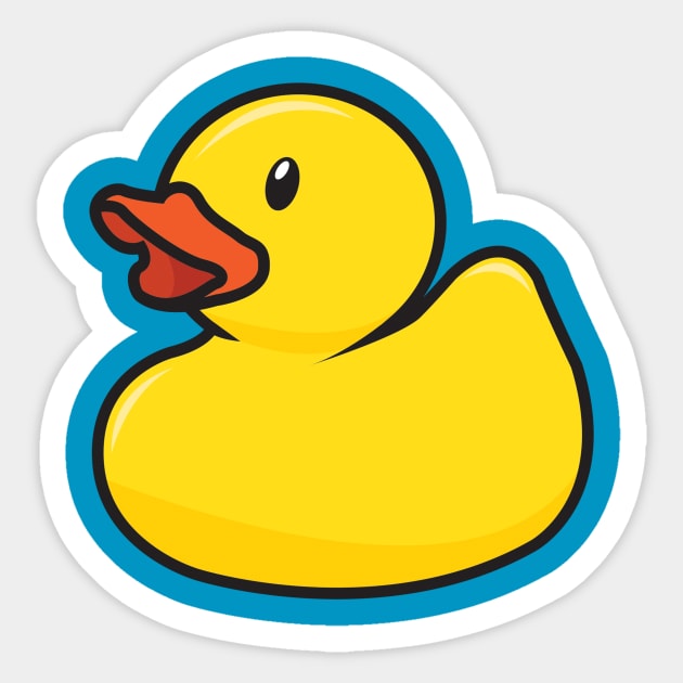 Rubber Ducky Sticker by threeblackdots